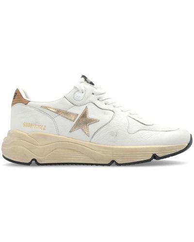 Golden Goose Running Sole Leather Trainers - White
