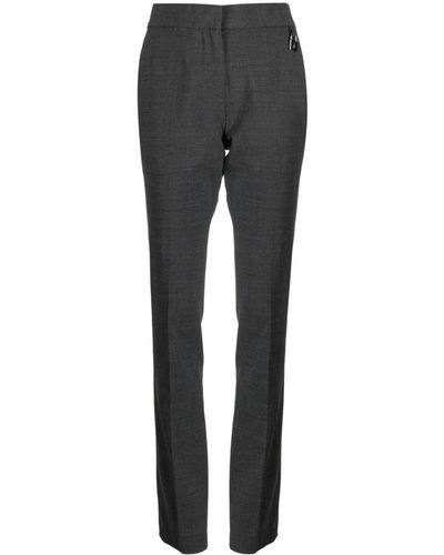 JW Anderson High-waisted Cotton Trousers - Grey