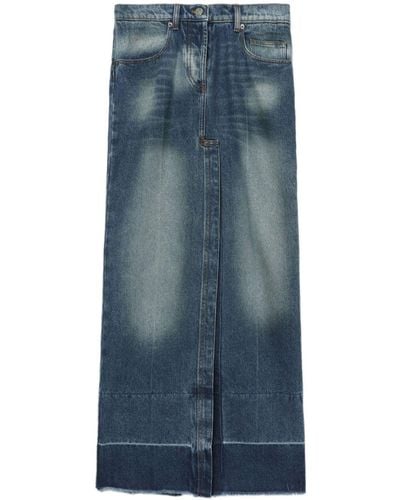 N°21 Jupe en jean à taille haute - Bleu