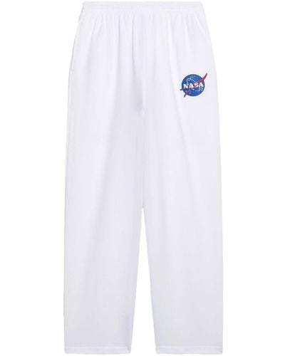 Balenciaga Space Cotton Sweatpants - White
