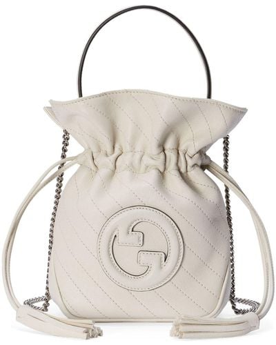 Gucci Mini Blondie Bucket Bag - White