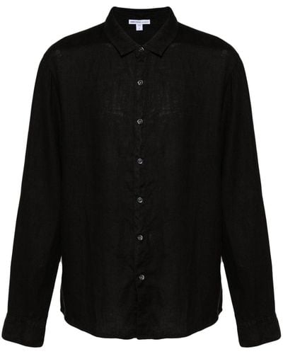 James Perse Camisa de manga larga - Negro