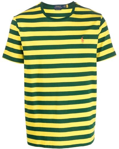 Polo Ralph Lauren Gestreiftes T-Shirt - Gelb