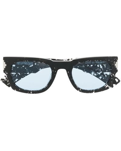 Marcelo Burlon Calafate Speckled Sunglasses - Blue