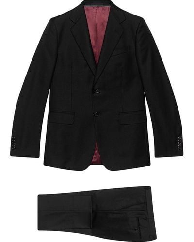 Gucci Costume texturé classique - Noir