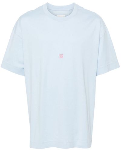 Givenchy Graphic-print Cotton T-shirt - Blue