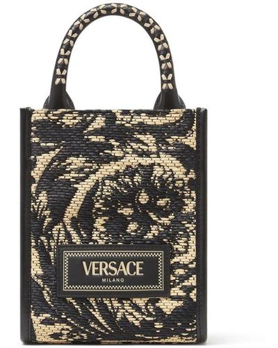 Versace バロッコ アテナ ハンドバッグ - ブラック