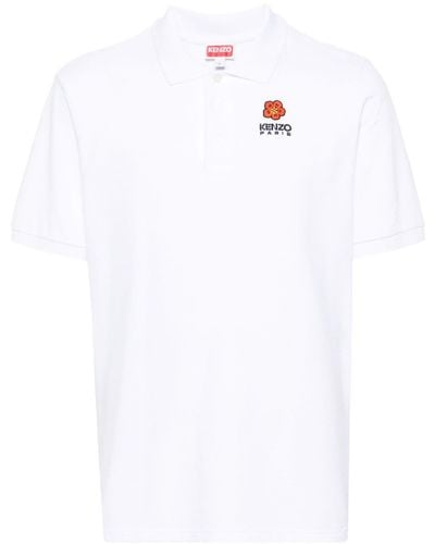 KENZO Poloshirt Met Geborduurd Logo - Wit