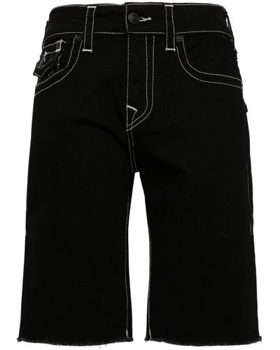 True Religion Rocco Super T Jeans-Shorts - Schwarz
