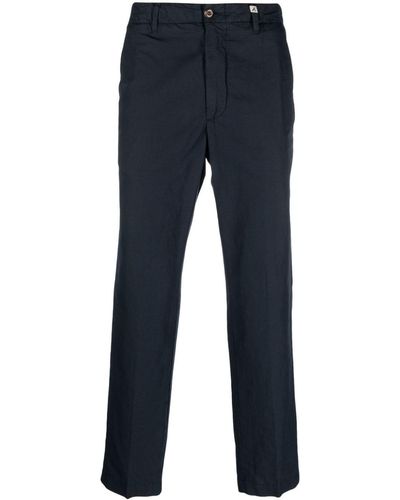 Myths Mid-rise Tapered Chino Trousers - Blue