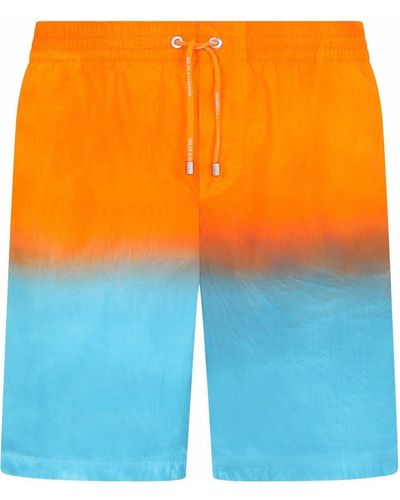 Dolce & Gabbana Gradient-effect Swimming Shorts - Orange