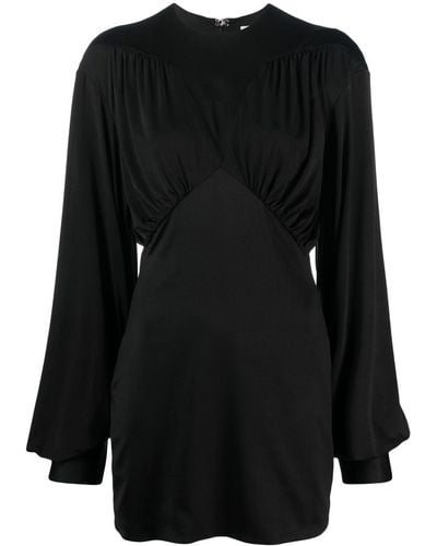 The Attico Judy Split-sleeve Minidress - Black