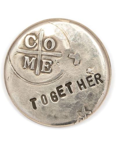 Werkstatt:münchen Come Together Sterling-silver Badge - Natural