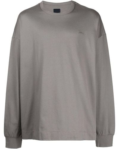 Juun.J Graphic-print Cotton T-shirt - Gray