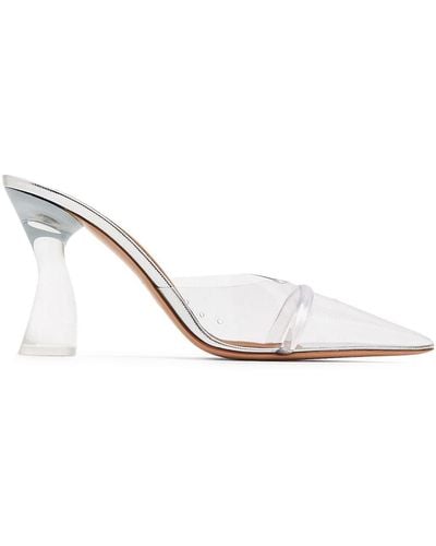 Malone Souliers Mules à bout pointu 90 mm - Blanc