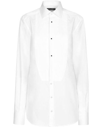Dolce & Gabbana Katoenen Overhemd - Wit