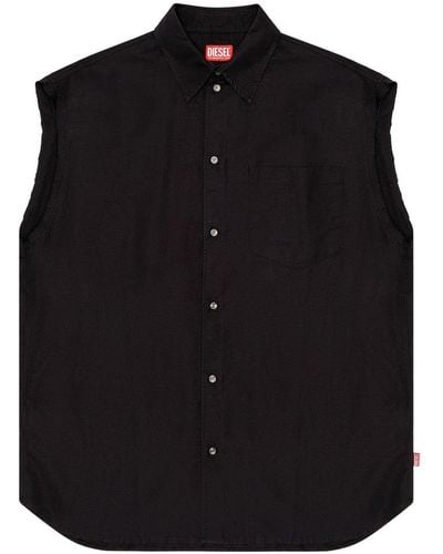 DIESEL S-simens Sleeveless Shirt - Black
