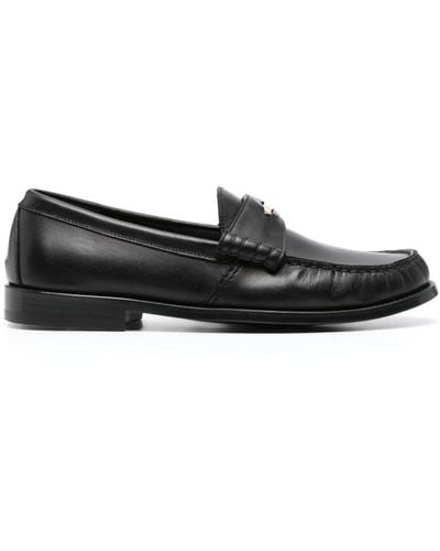 Rhude Calf Penny Loafer Shoes - Black