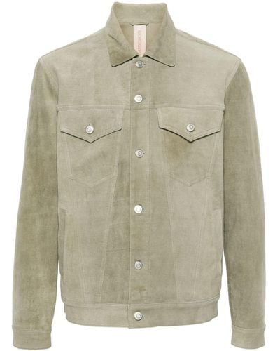 Giorgio Brato Suede Shirt Jacket - Gray