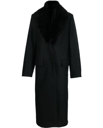 Totême デタッチャブルカラー シングルコート - ブラック