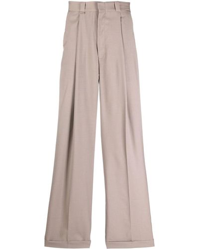 Eytys Wide-leg High-waisted Trousers - Natural