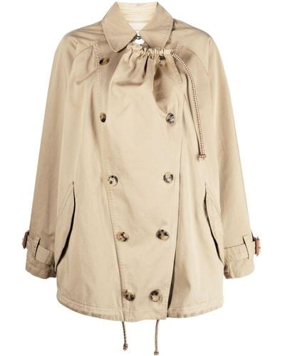 Isabel Marant Dusika Double-breasted Trench Coat - Natural
