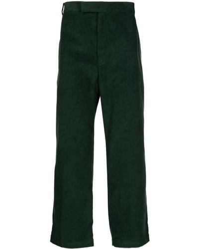 Thom Browne Rwb-stripe Corduroy Pants - Green