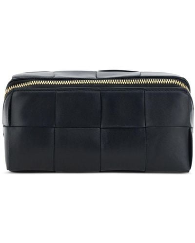 Bottega Veneta Intrecciato Leather Make Up Bag - Black