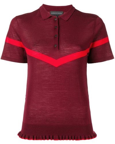 Cashmere In Love Jean Knitted Polo Shirt - Red