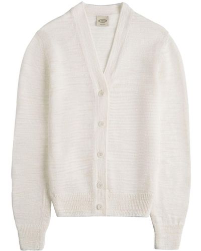 Tod's V-neck Knit Cardigan - White