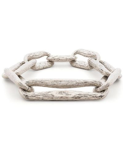 Off-White c/o Virgil Abloh Textured Chain-link Bracelet - White