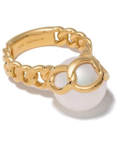 Tasaki 18kt Yellow Gold M/g Pearl Ring - Metallic