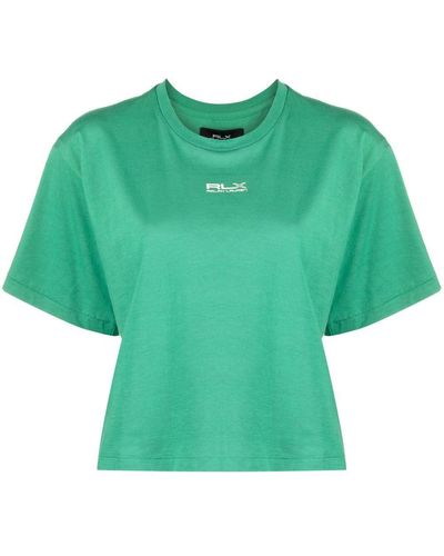 RLX Ralph Lauren Logo-print Cotton T-shirt - Green