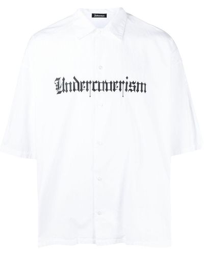 Undercoverism Logo-print Cotton Shirt - White