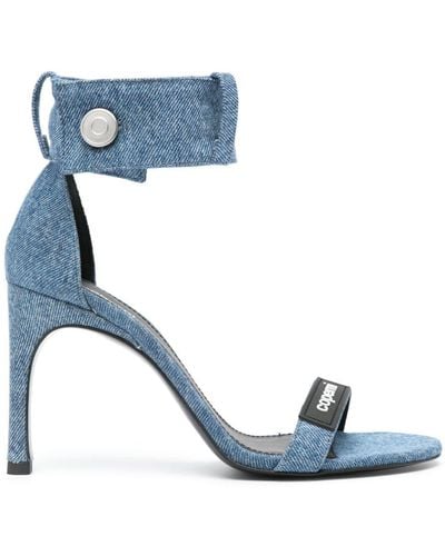 Coperni 85mm Denim Sandals - Blue