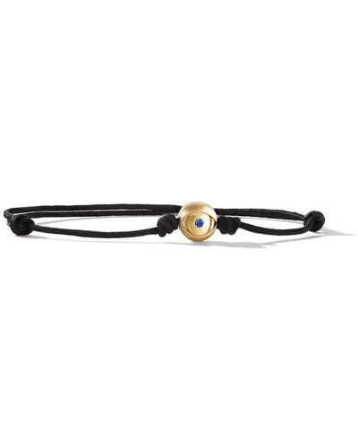 David Yurman Pulsera Evil Eye en oro amarillo de 18kt con zafiros - Blanco