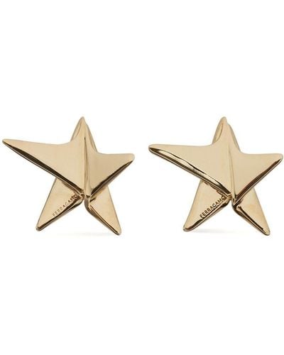 Ferragamo Star-shaped Stud Earrings - Natural