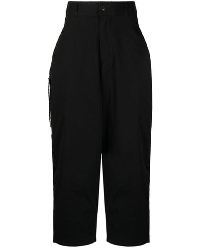 Izzue Mid-rise Straight-leg Pants - Black