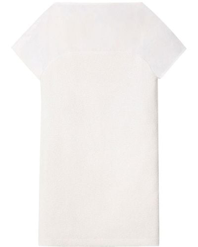 Nina Ricci Textured Short-sleeve Mini Dress - White