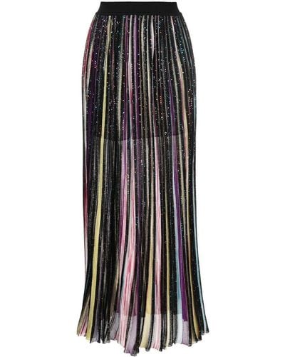 Missoni Glitter-detail Pleated Skirt - Black