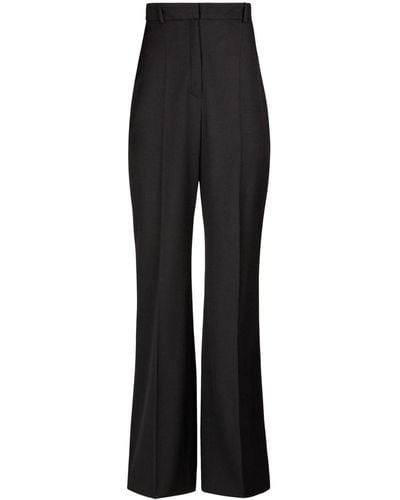 Nina Ricci Pantalones de vestir de talle alto - Negro