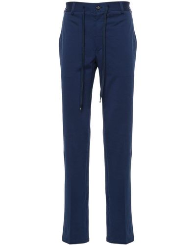Circolo 1901 Piqué Tapered Trousers - Blue