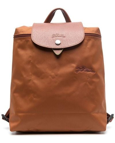Longchamp Le Pliage Green - Backpack - Brown
