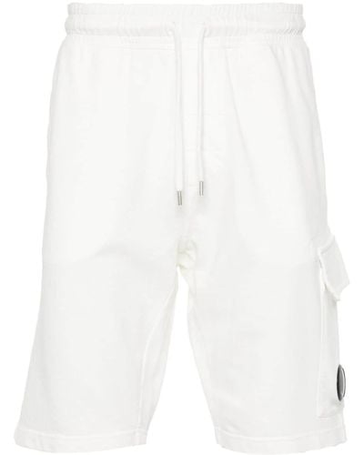 C.P. Company Shorts sportivi con applicazione - Bianco