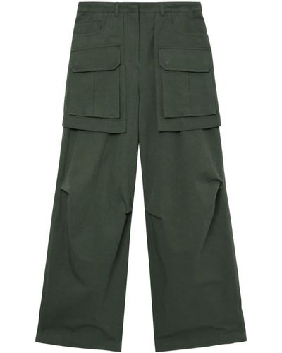 Juun.J Skirted Cargo-pocket Trousers - Green