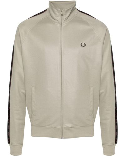Fred Perry Sweater Met Logoband - Grijs