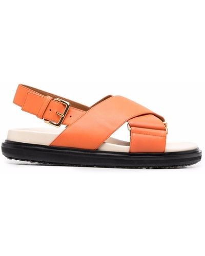Marni Fussbett Sandals - Orange