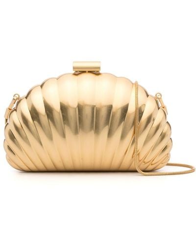 Jonathan Simkhai Monet Shell-motif Clutch Bag - Natural