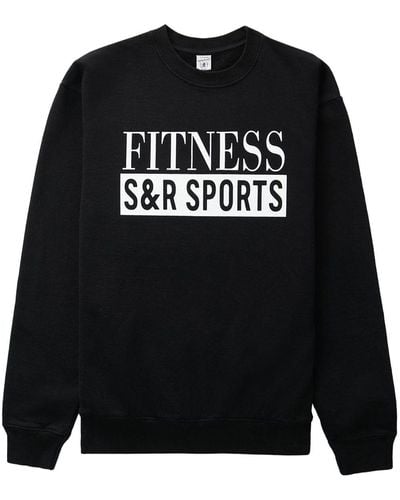 Sporty & Rich ロゴ スウェットシャツ - ブラック