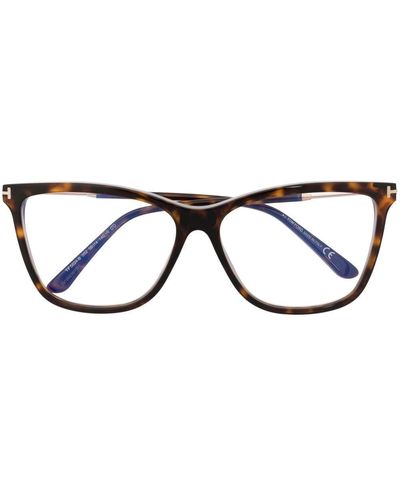Tom Ford Gafas Blue-Block con montura cat-eye - Negro